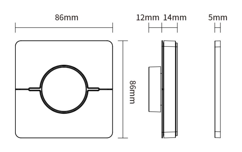 LED ovladač K0S Mi.Light MiBOXER pro jednobarevné a CCT LED pásky, 4-ZÓNOVÝ, černý